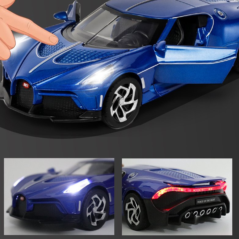 1:24 Scale Bugatti La Voiture Noire Alloy Supercar Model