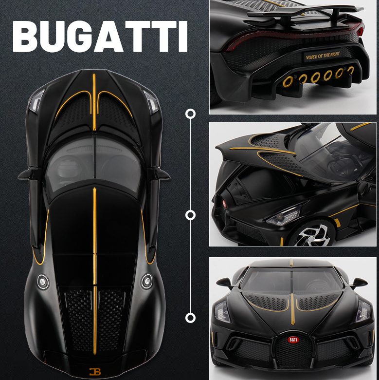1:24 Scale Bugatti La Voiture Noire Alloy Supercar Model