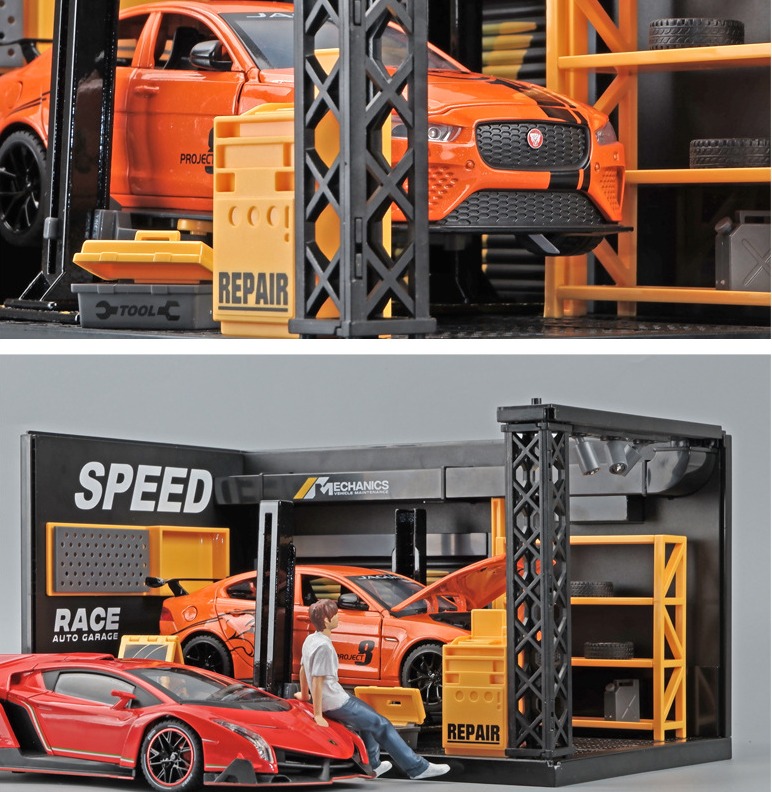 1:24 Repair Shop Car Model Display Box