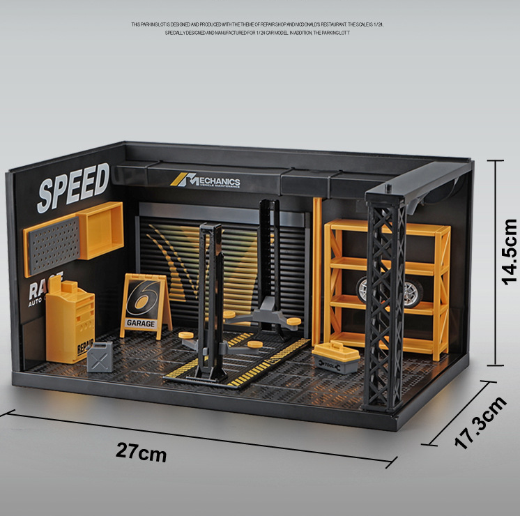 1:24 Repair Shop Car Model Display Box