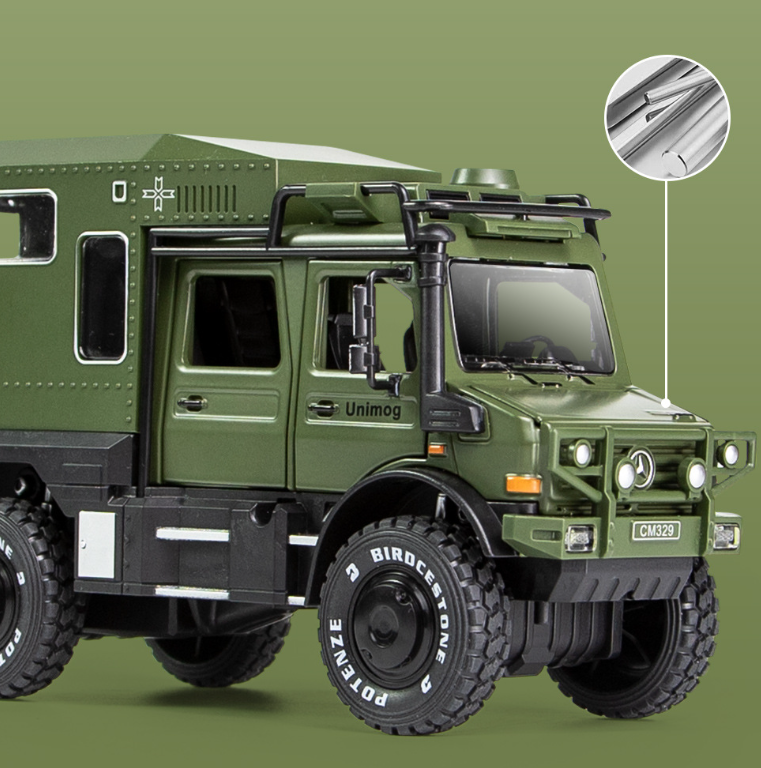 1:28 Mercedes-Benz Unimog Diecast Model