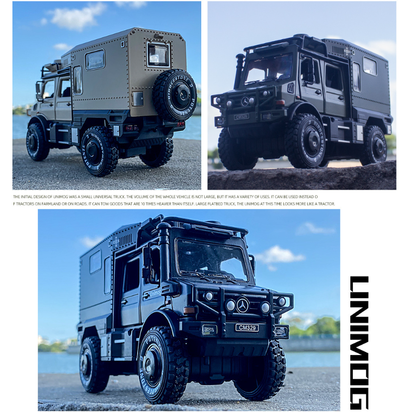 1:28 Mercedes-Benz Unimog Diecast Model