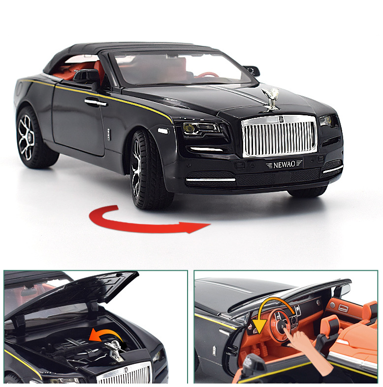 1:24 Rolls Royce Phantom Soft-Top Convertible Die-Cast Model