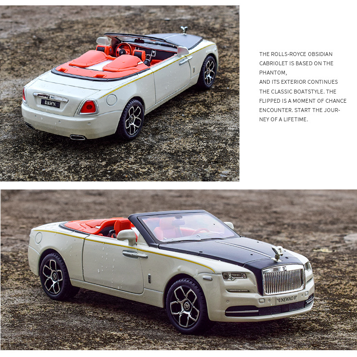 1:24 Rolls Royce Phantom Soft-Top Convertible Die-Cast Model