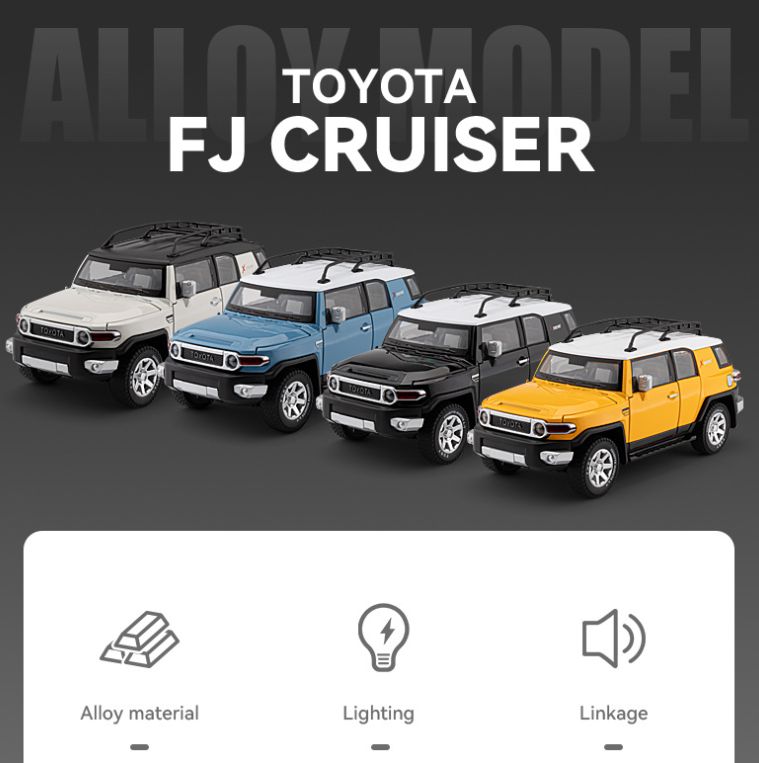 1:24 Toyota FJ Cruiser Alloy Model – Adventure in Every Detail