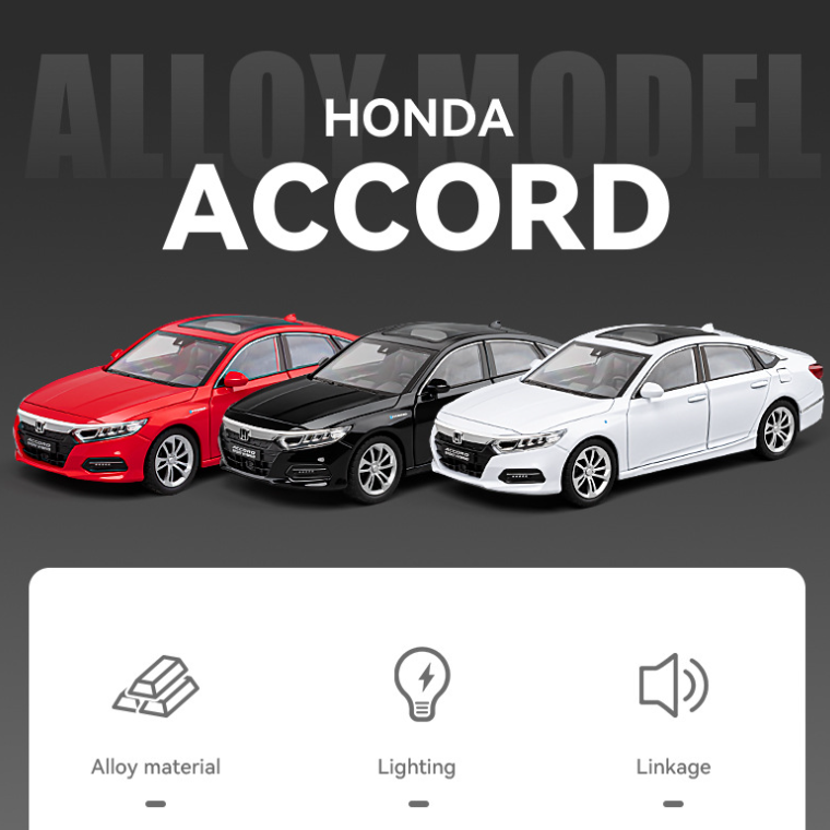1:24 Honda Accord Alloy Model – Timeless Design