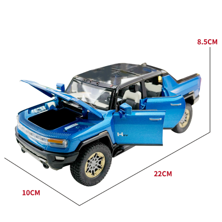 1:22 Hummer Pickup Off-Road Alloy Model