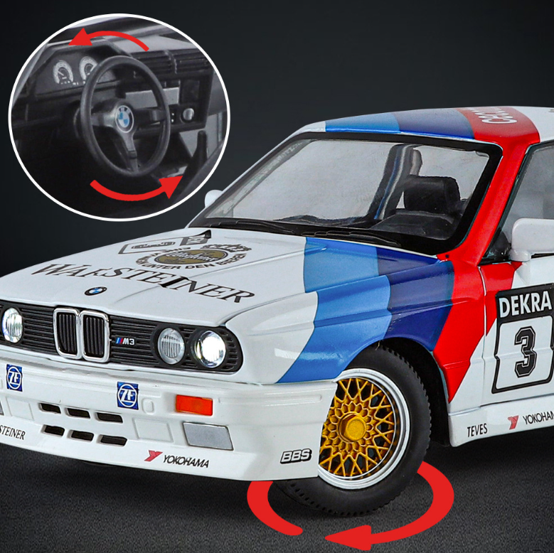 1:24 BMW M3 Alloy Model with Decals