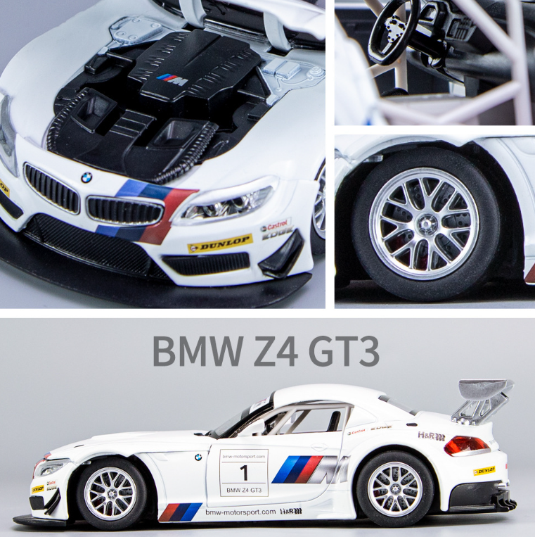 1:24 BMW Z4 GT3 Alloy Car Model – Iconic Design Meets Racing Power