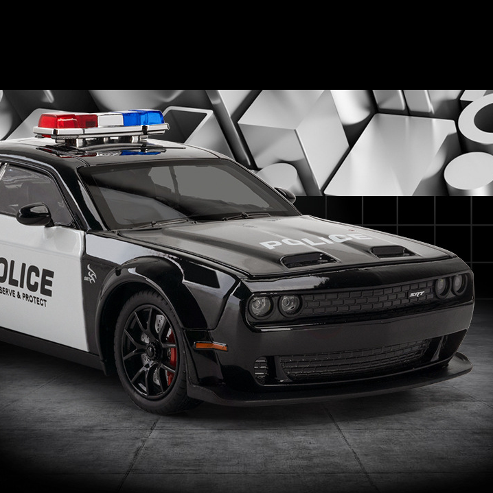 1:24 Dodge Hellcat Police Car Die-Cast Model
