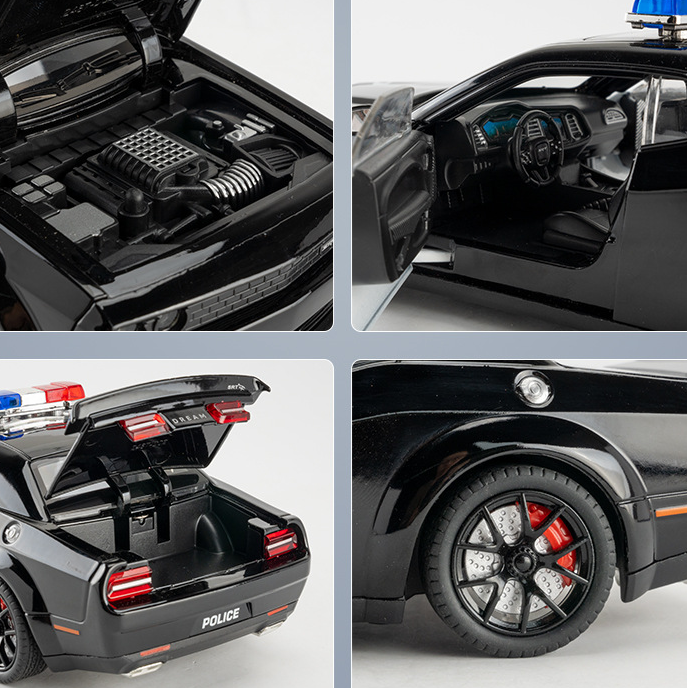 1:24 Dodge Hellcat Police Car Die-Cast Model