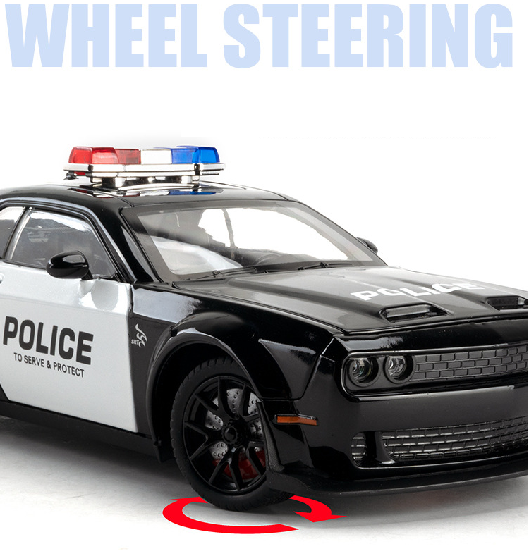 1:24 Dodge Hellcat Police Car Die-Cast Model