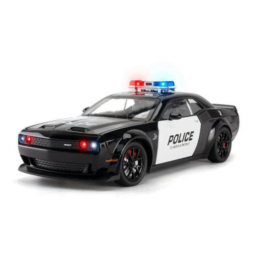 1:24 Dodge Hellcat Police Car Die-Cast Model