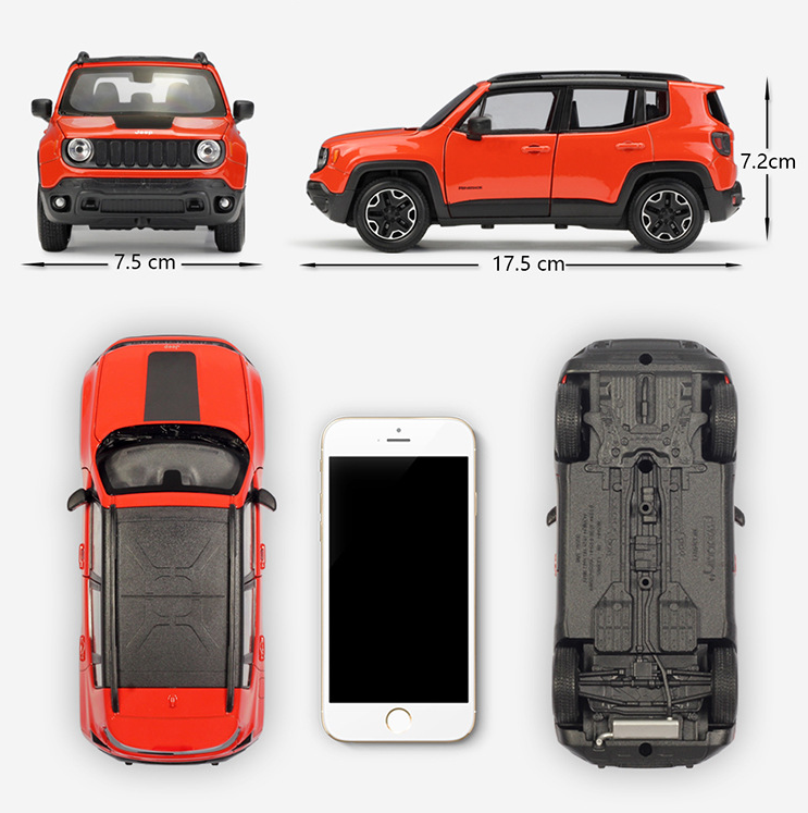1:24 Jeep Renegade Die-Cast Model