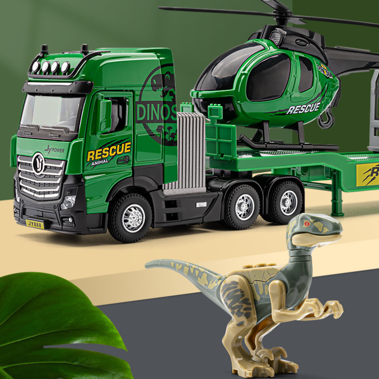 1:50 Jurassic Park Dinosaur Trailer Model Set
