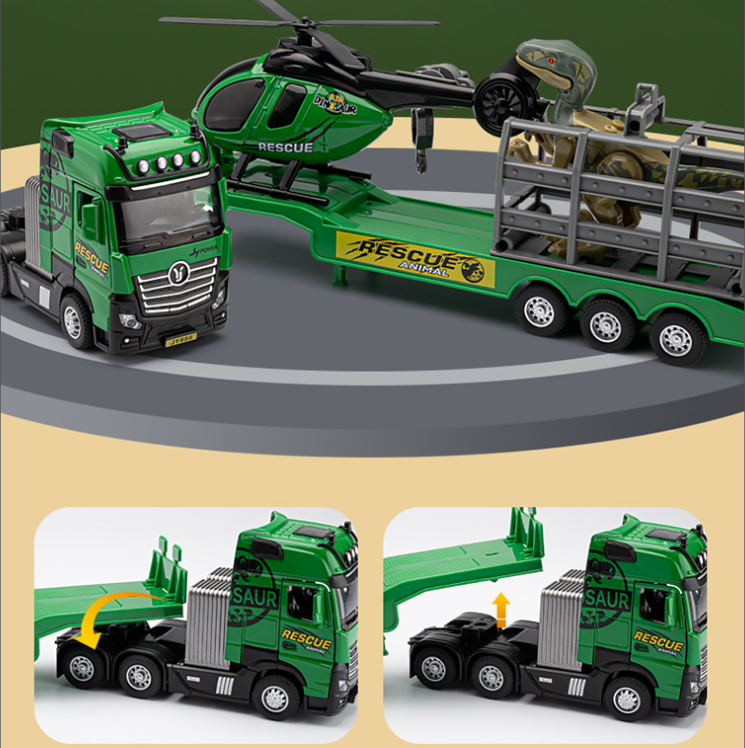 1:50 Jurassic Park Dinosaur Trailer Model Set