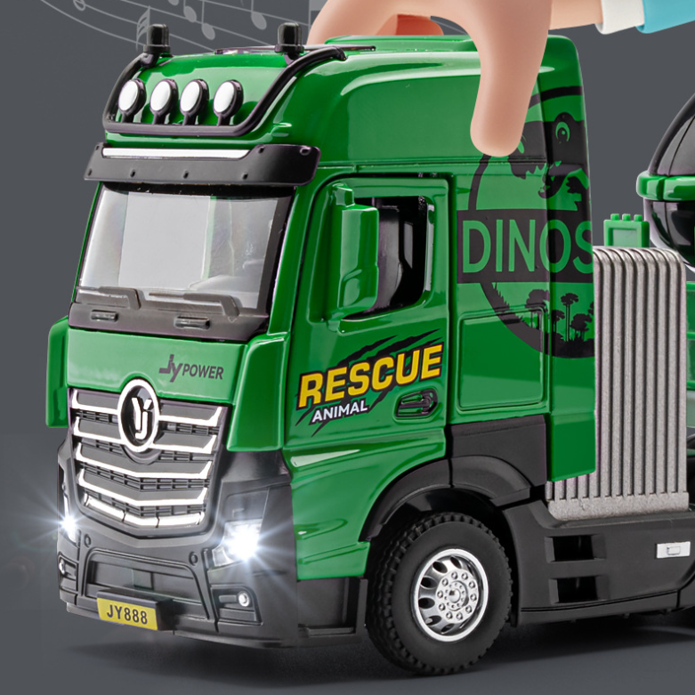 1:50 Jurassic Park Dinosaur Trailer Model Set