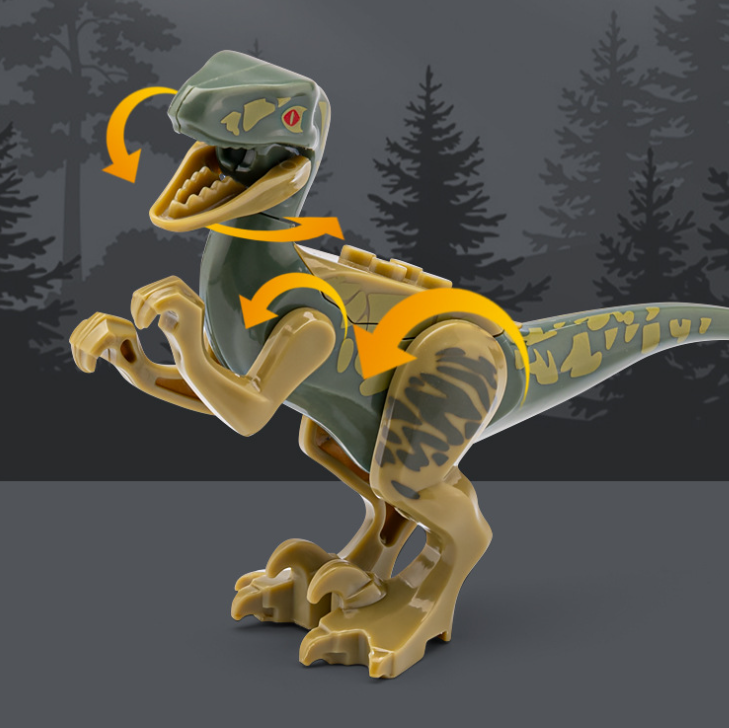 1:50 Jurassic Park Dinosaur Trailer Model Set