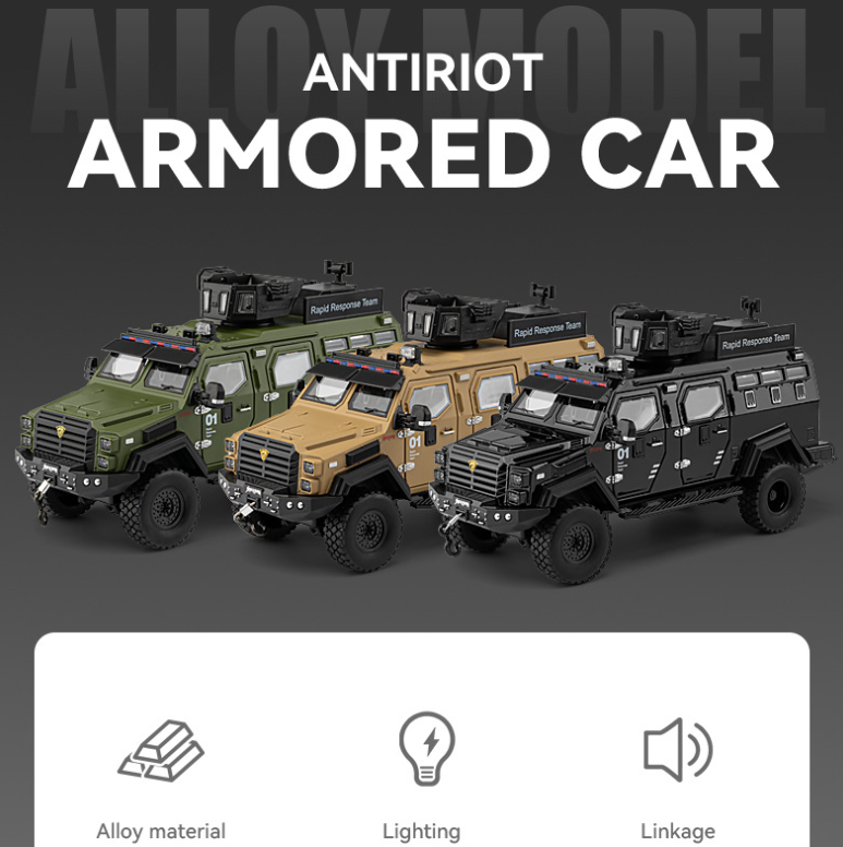 1:24 Sabertooth Armored Vehicle Alloy Model