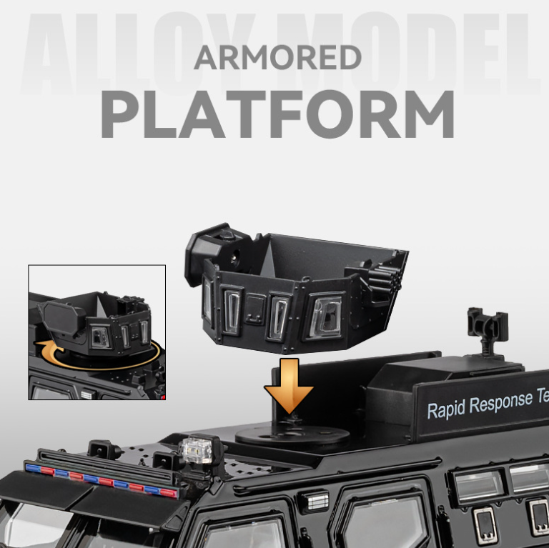 1:24 Sabertooth Armored Vehicle Alloy Model