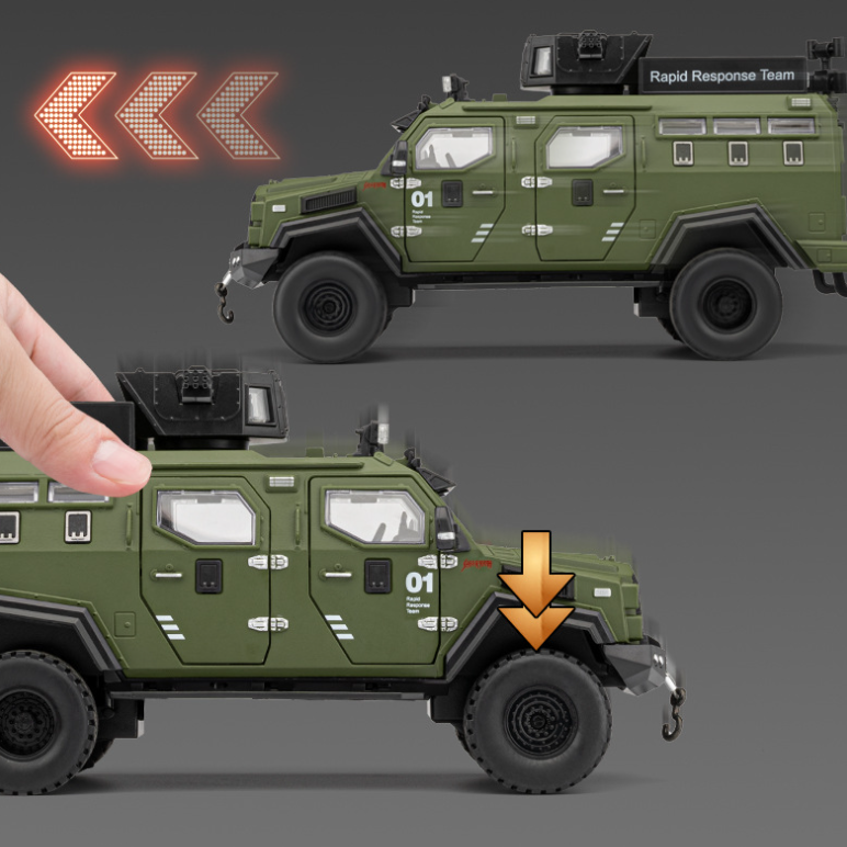 1:24 Sabertooth Armored Vehicle Alloy Model