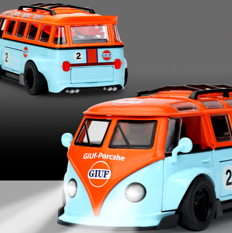 1:32 T1 Bus Convertible Camping Edition Alloy Model