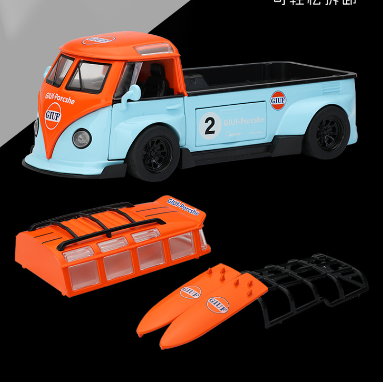1:32 T1 Bus Convertible Camping Edition Alloy Model