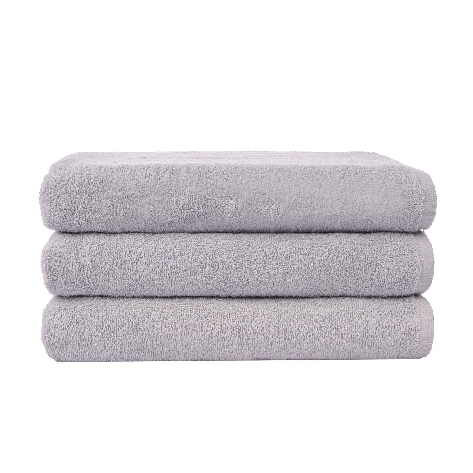 EL HAVLUSU 90X150 GRİ | 3'lü Set-%100 Pamuk-Yumuşak Doku