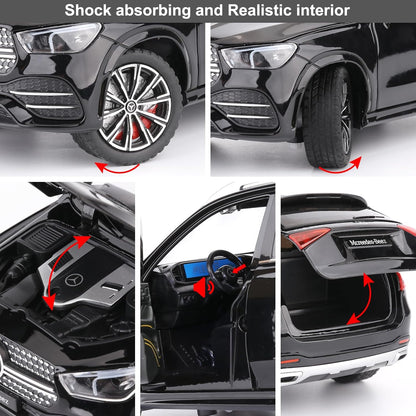 1:24 Alloy Die-cast  Mercedes-Benz GLE 350 Toy Car with Sound and Light