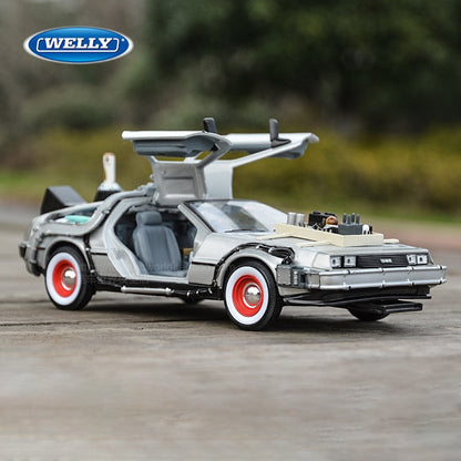 1:24 DMC-12 DeLorean Time Machine Back to the Future Car Static Die Cast