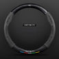 High Strength Carbon Fiber Suede Steering Wheel Cover - Anti-slip, Wear-resistant, Heat Stable, Stylish