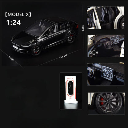 1:24 Scale Alloy Tesla Model X Diecast Model