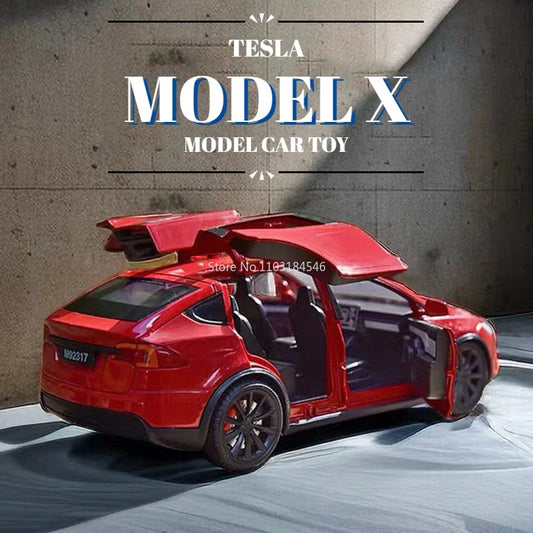 1:24 Scale Alloy Tesla Model X Diecast Model