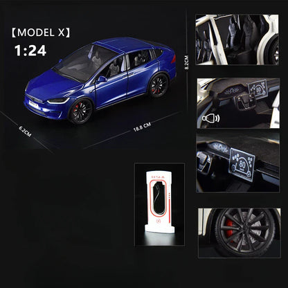 1:24 Scale Alloy Tesla Model X Diecast Model