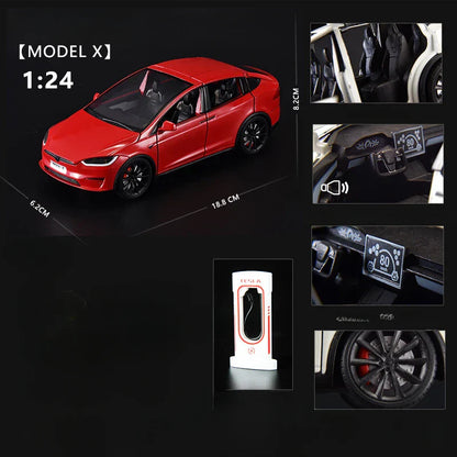 1:24 Scale Alloy Tesla Model X Diecast Model