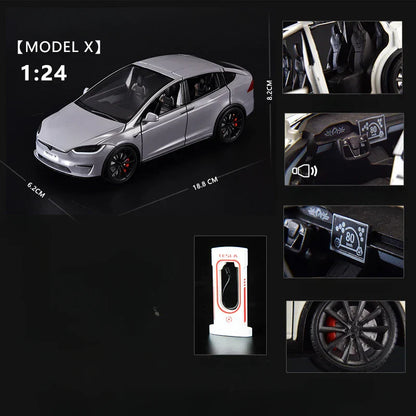 1:24 Scale Alloy Tesla Model X Diecast Model