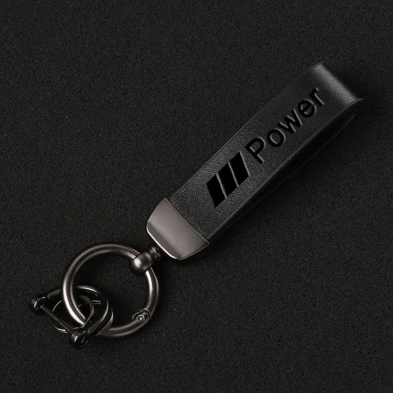 BMW M Power Luxury Genuine Leather Keychain