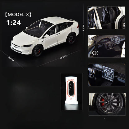 1:24 Scale Alloy Tesla Model X Diecast Model