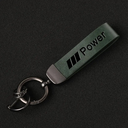 BMW M Power Luxury Genuine Leather Keychain