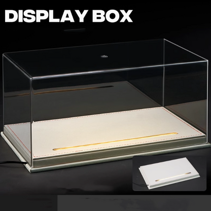 1:24 Premium Acrylic Car Model Display Box with Leather Base