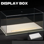 1:24 Premium Acrylic Car Model Display Box with Leather Base