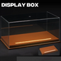 1:24 Premium Acrylic Car Model Display Box with Leather Base