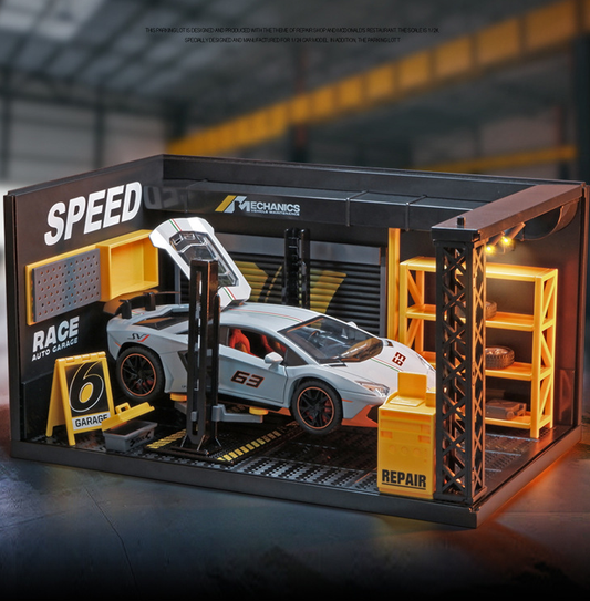 1:24 Repair Shop Car Model Display Box