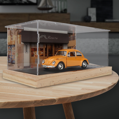 1:32 Vintage Street Scene Car Model Display Box