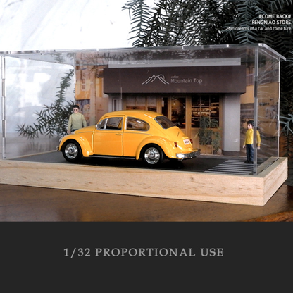 1:32 Vintage Street Scene Car Model Display Box