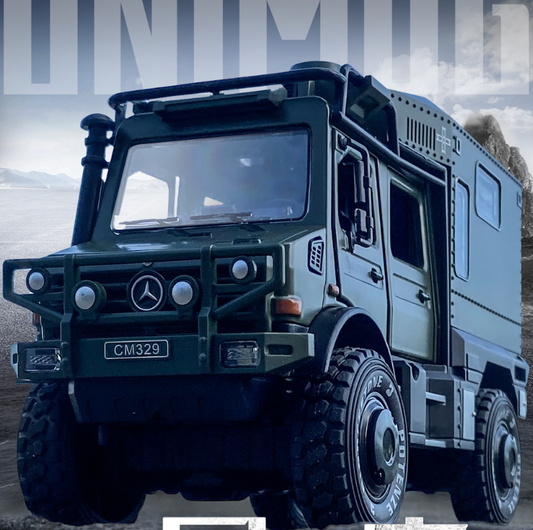 1:28 Mercedes-Benz Unimog Diecast Model