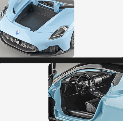1:24 Maserati MC20  Alloy Car Model - With Openable Doors