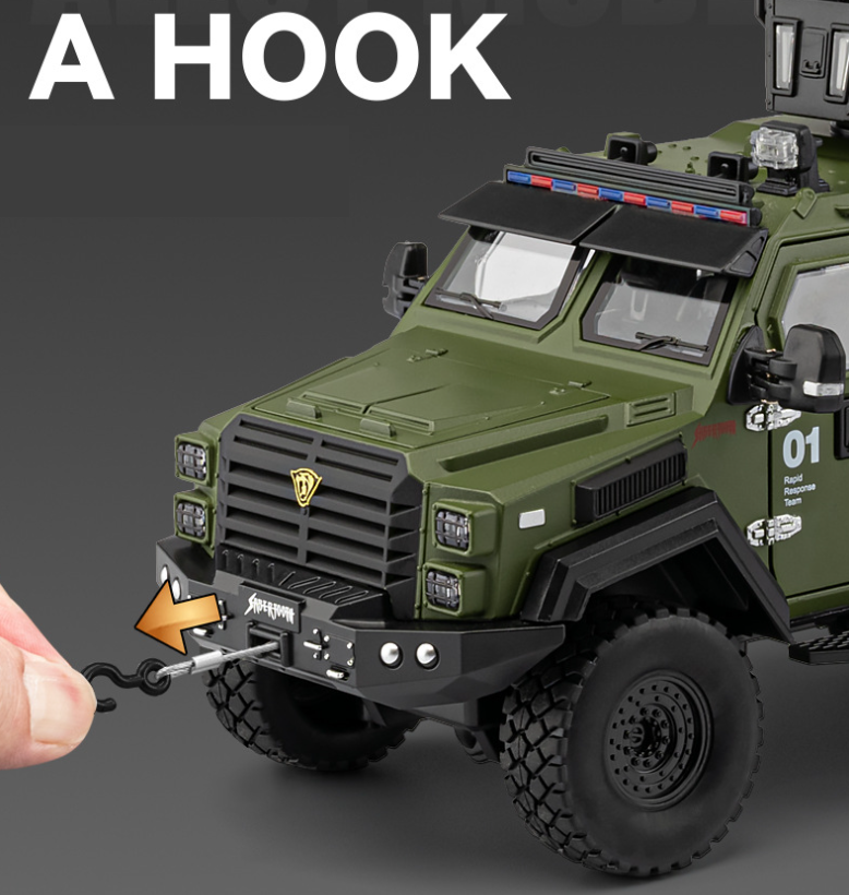 1:24 Sabertooth Armored Vehicle Alloy Model
