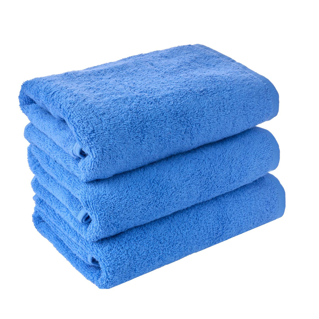 Badehandtuch 90 x 150 cm | 6er-Set – 100 % Baumwolle – Blau